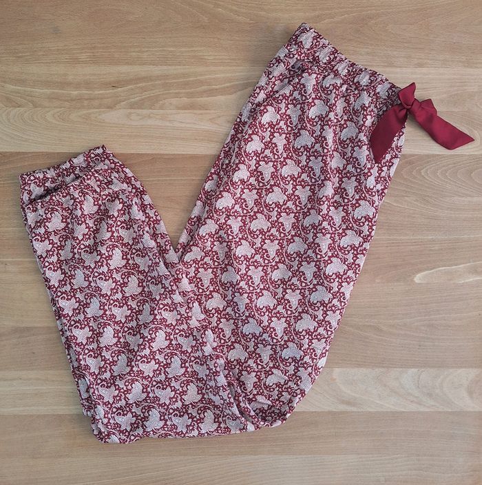 Pantalon bas de pyjama femme Etam rouge M