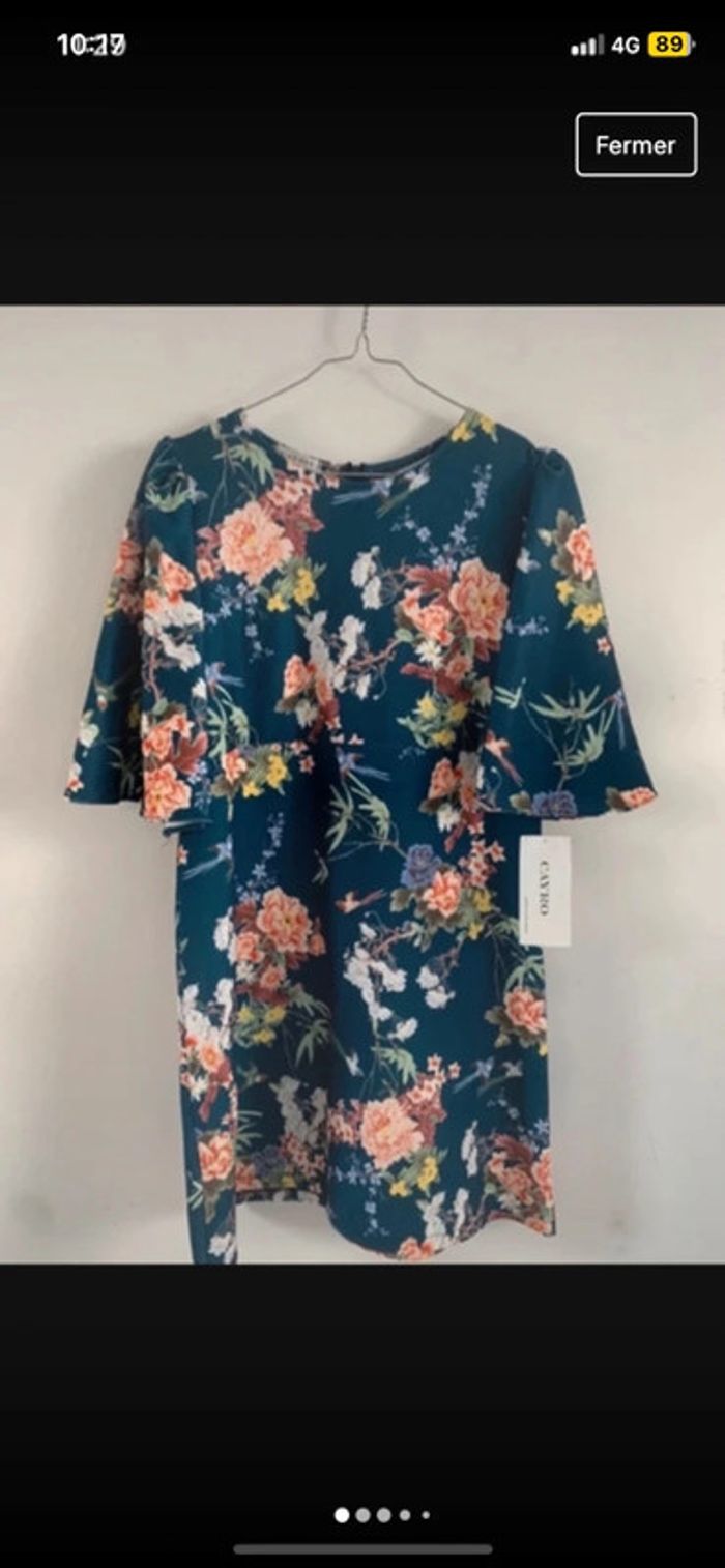 Robe cayro fleurie neuf