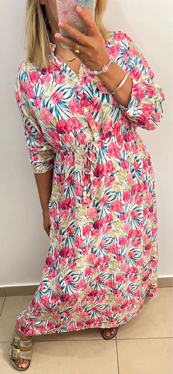 Robe à fleurs longue Taille L-XL - photo numéro 2