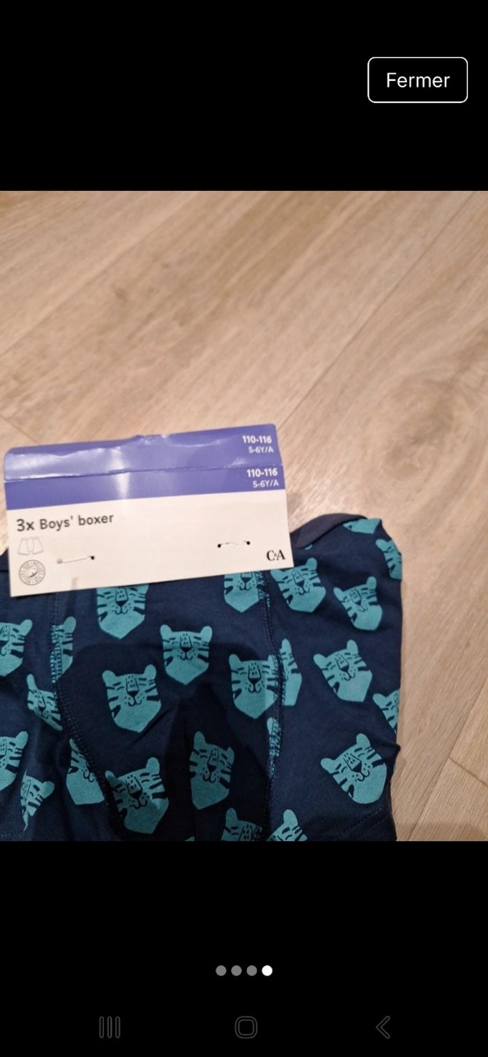 Lot 3 boxers neufs