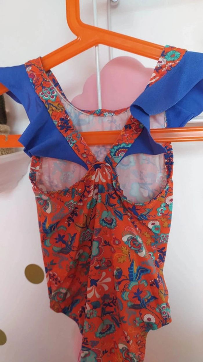 Maillot de bain cousu main taille 4 ans en liberty lycra Mabelle - photo numéro 3