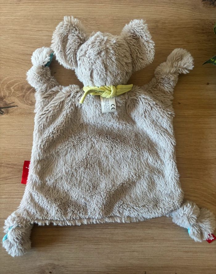 Doudou plat koala urban baby gris bleu pois sigikid - photo numéro 2