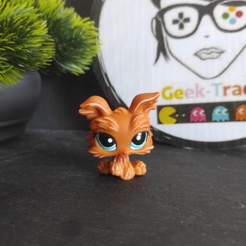 Littlest Petshop Pet Shop LPS chien yorkshire 1407 Yorkie dog #geektradelpschien