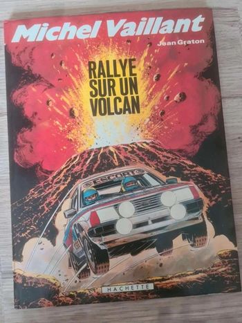 Michel  Vaillant rallye  sur un  volcan