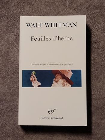 Feuilles d'herbe Walt Whitman, Jacques Darras