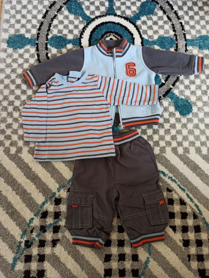 Ensemble 3 pièces hiver- 6 mois