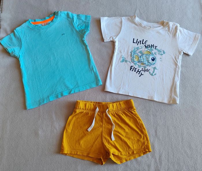 Ensemble tee-shirt et short court 24 mois