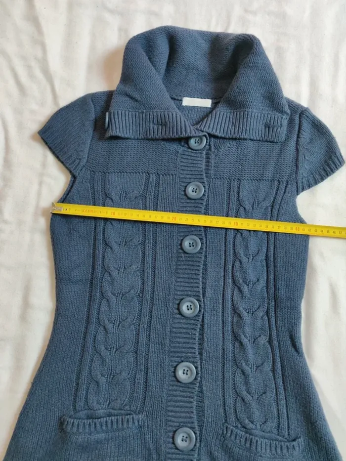 Gilet sans manches bleu Promod taille 2 - photo numéro 8