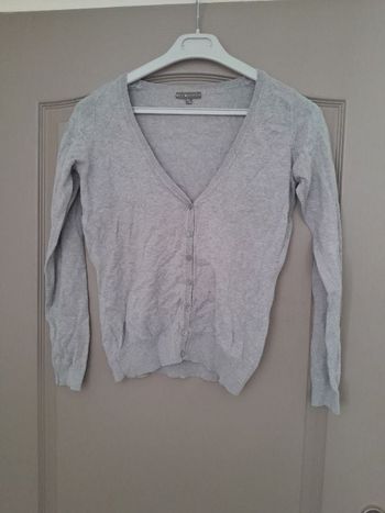 Gilet 34/36 grise claire ici et maintenant