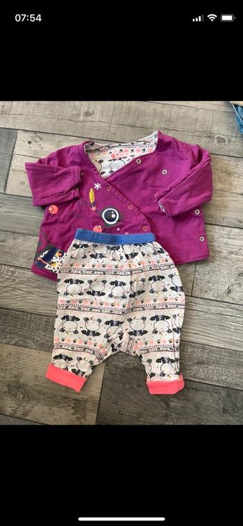 Ensemble petit beguin 9 mois