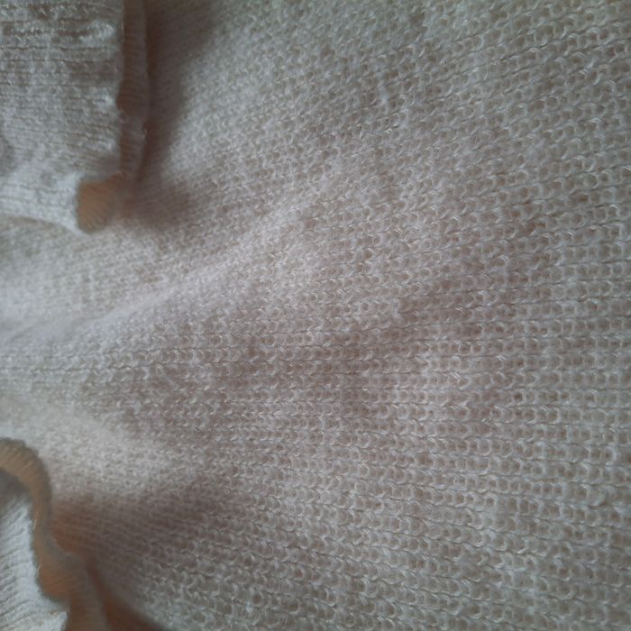 Robe d'hiver centré crème en tricot – Manches longues - photo numéro 6