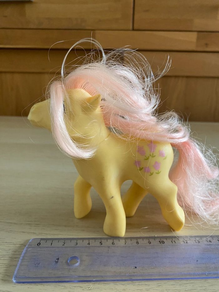 Mon petit poney Little pony hasbro 1984 vintage tulipe rose jaune earth ponies posey - photo numéro 6