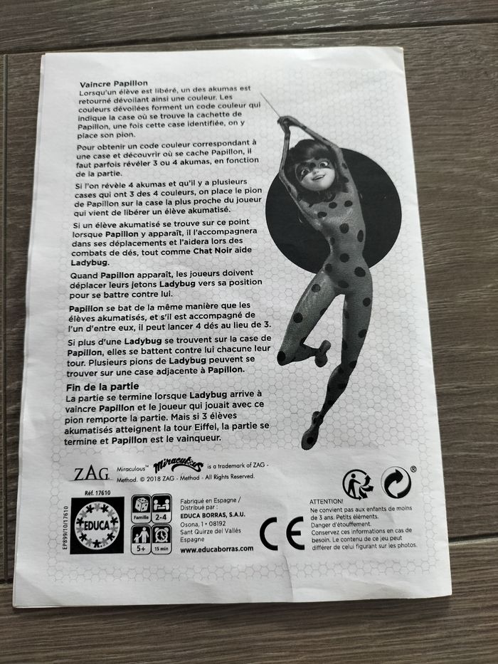 Jeu de société Miraculous - A la poursuite de Papillon - photo numéro 6
