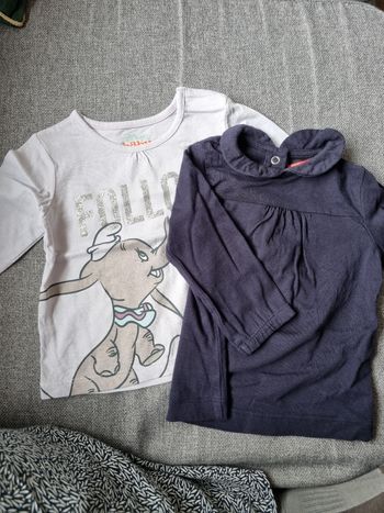 Lot 2 tee shirt manche longue