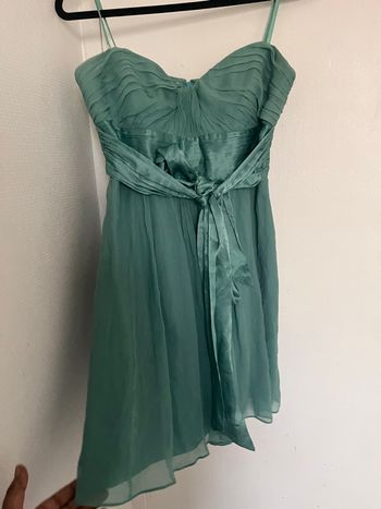 Robe bustier  en soie cocktail taille 36