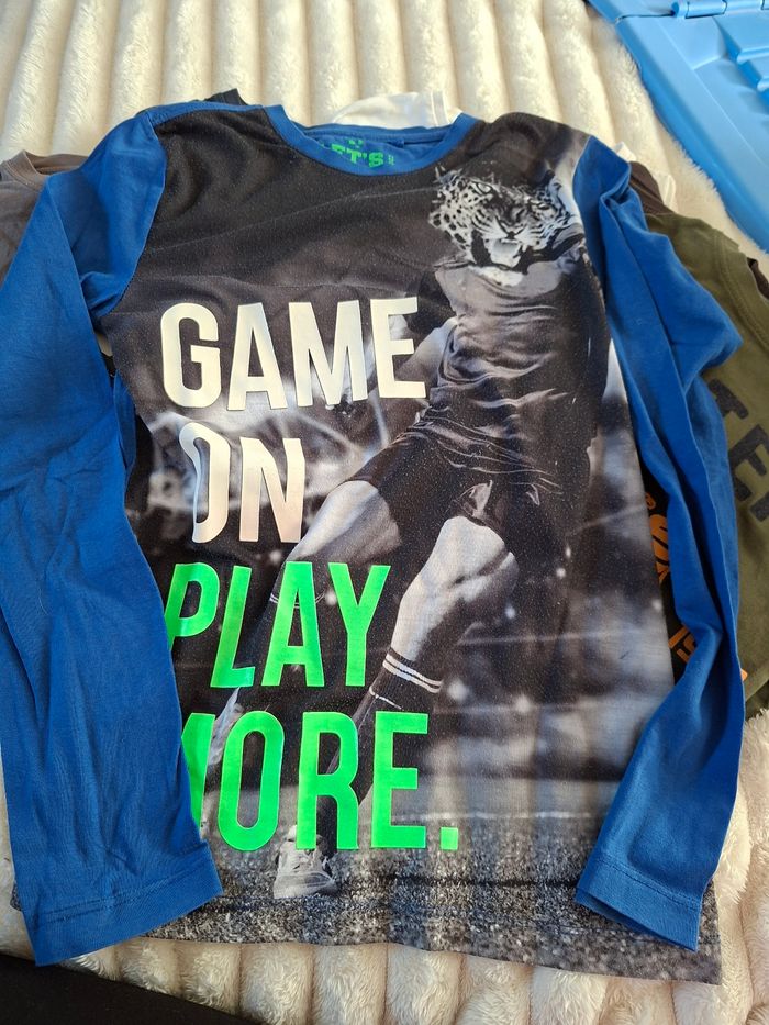 Lot de 6 tee shirts manches longues 12 ans - photo numéro 2