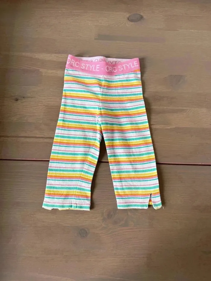 Legging Orchestra Rayé Multicolore - Taille 2 Ans - Très Bon État