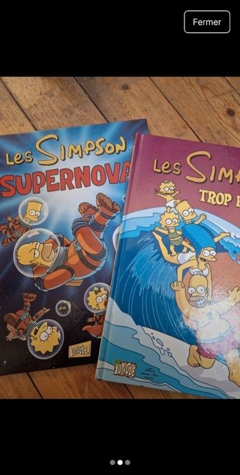 Lot de 2 BD simpson / excellent état