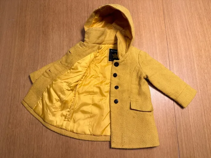 Veste moutarde à capuche - photo numéro 4