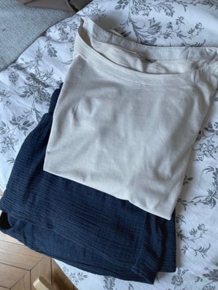 Ensembles Vêtements de grossesse short & t-shirt - photo numéro 2