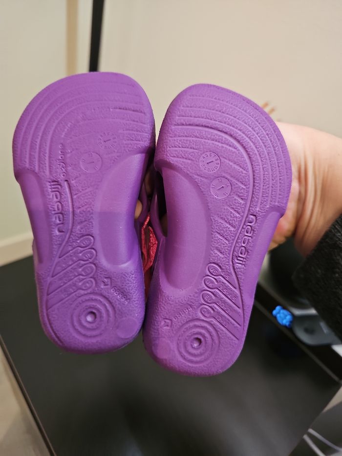 sandales bébé Nabaiji violettes piscine plage 20/21 - photo numéro 2