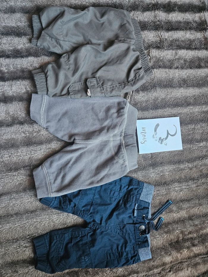1 lot pantalon garçon 3 mois