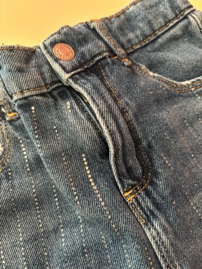 Jeans ZARA points argentés 4-5Y/110cm - photo numéro 6