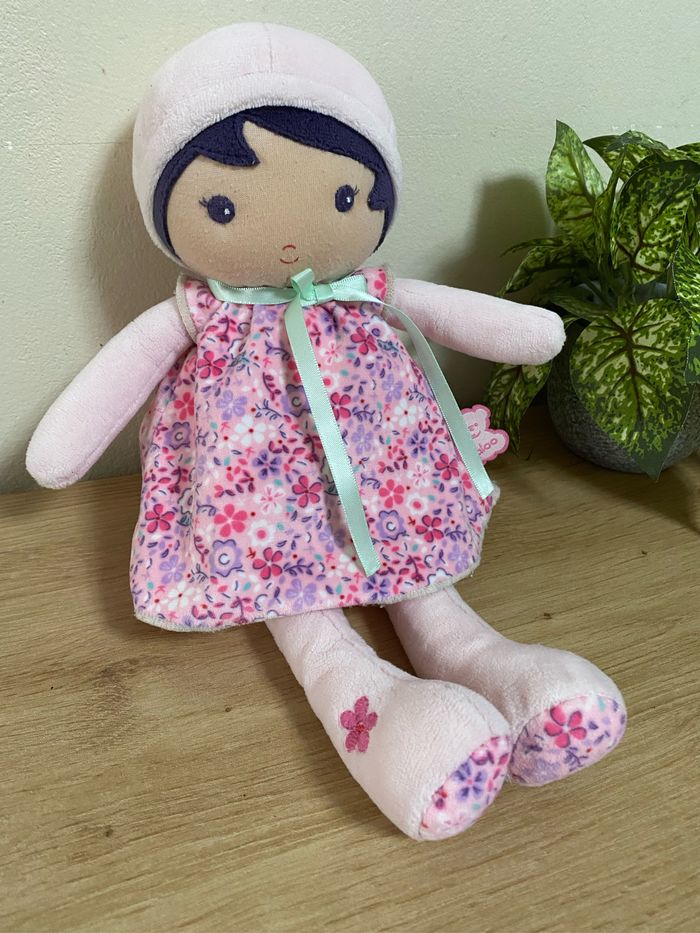 Doudou poupée robe fleurs kaloo 30 cm - photo numéro 2