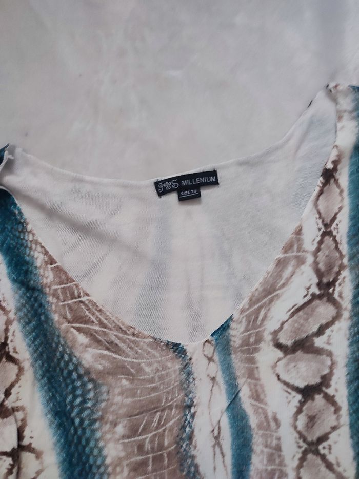 Robe tunique motif serpent taille unique - photo numéro 2