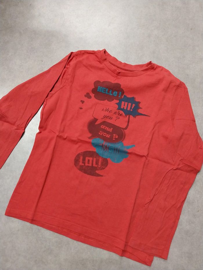 haut tee shirt manches longues garcon 12 ans