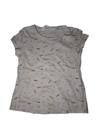 Tee shirt h&m rose pâle harry potter chouette hedwige