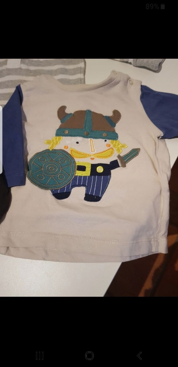 Lot de 3 t.shirts bébé taille 3 mois - photo numéro 3