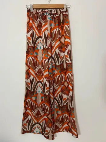 Pantalon motifs orange