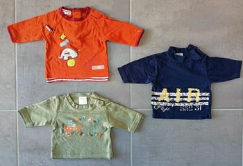 3 mois Garçon : 3 t-shirts