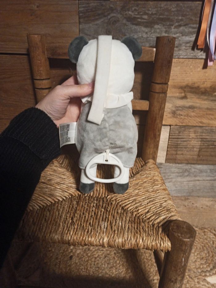 peluche panda boîte à musique mots d'enfants tbe - photo numéro 4