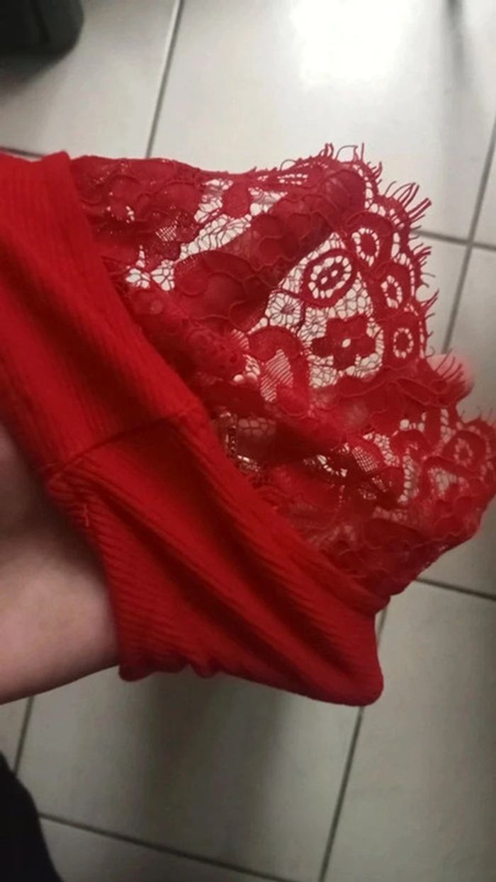 Magnifique t-shirt manches courtes en dentelle - photo numéro 7