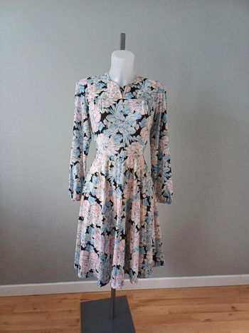 robe manches longues fleurie