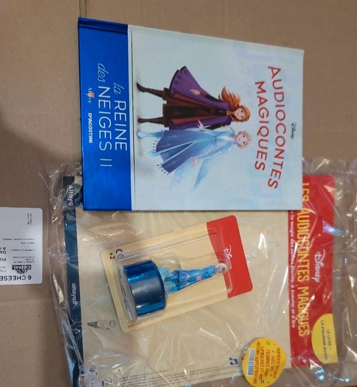 Num46neuf Livre et figurine collection audiocontes Magiques Altaya édition disney