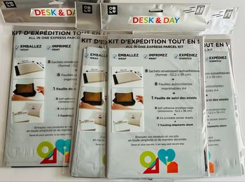 Lot de 4 kit d’expédition - état neuf avec étiquette 
