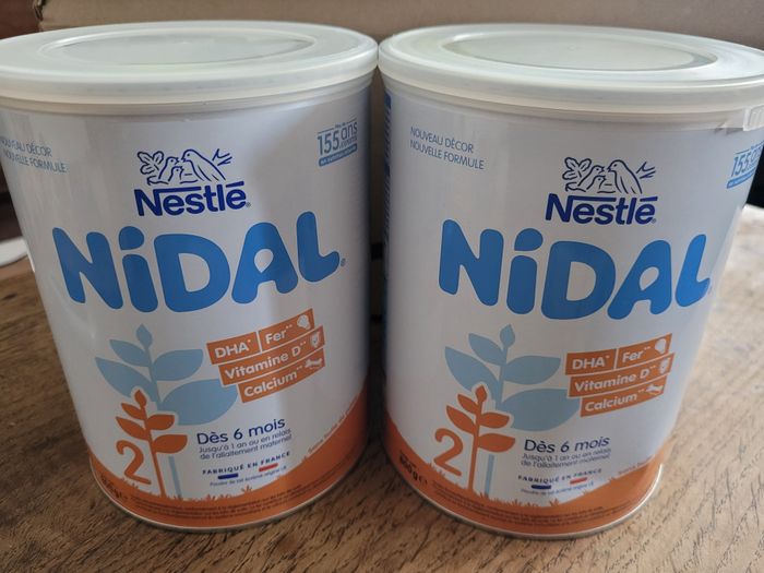 Lot de 2 boîtes lait en poudre NIDAL 6m-1 an - photo numéro 2