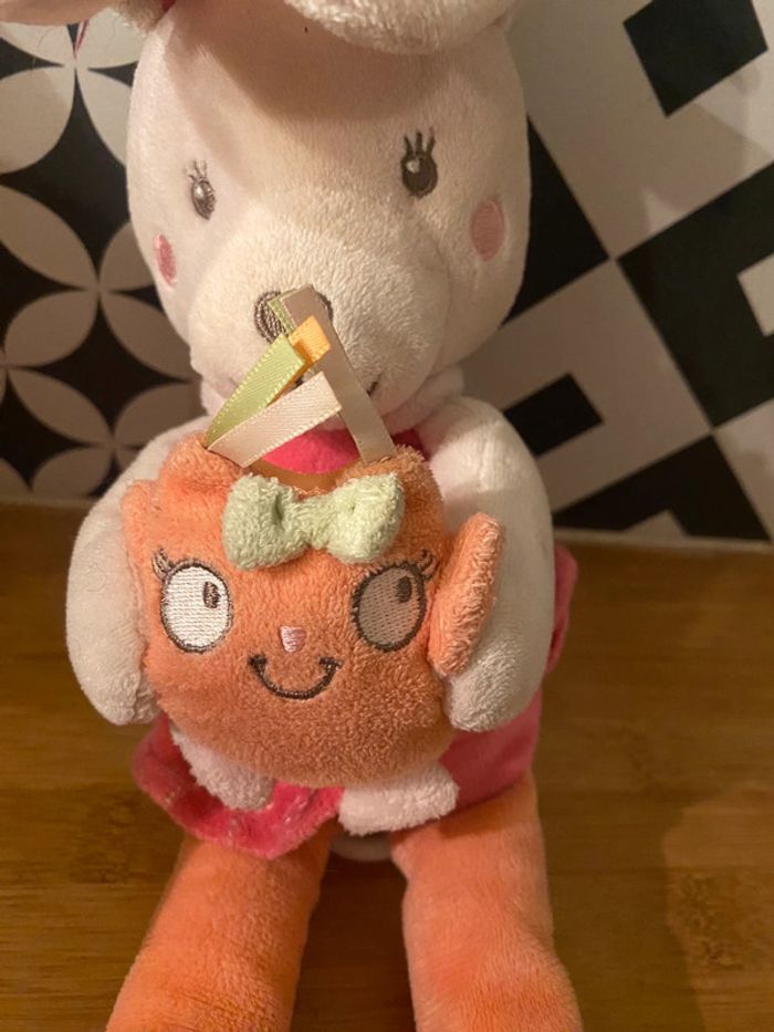 Peluche musicale lapin hiboux tex baby carrefour - photo numéro 5