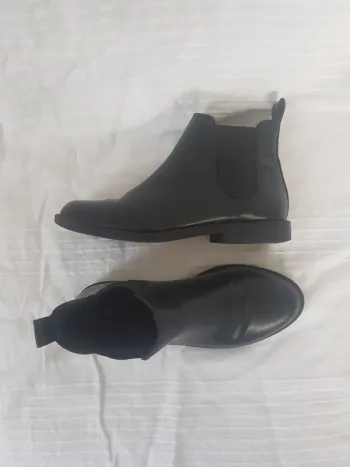 Bottine Cuir Noir Femme Taille 37