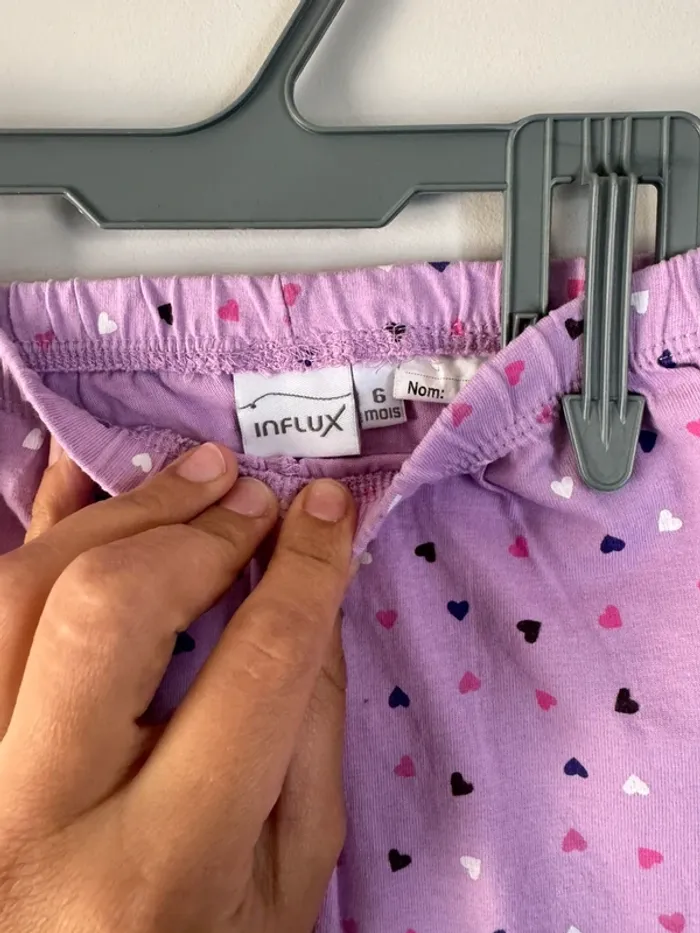 👖 lot de 4 leggings - bébé fille 6 mois - influx - obaïbi ect, très bon état - photo numéro 6