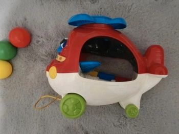 Hélico rigolo rouge et blanc Vtech lumineux et musical