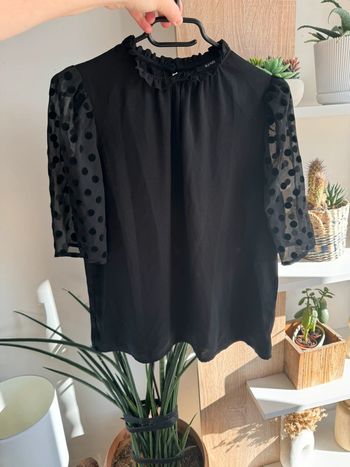 Blouse Kiabi manches voiles à pois