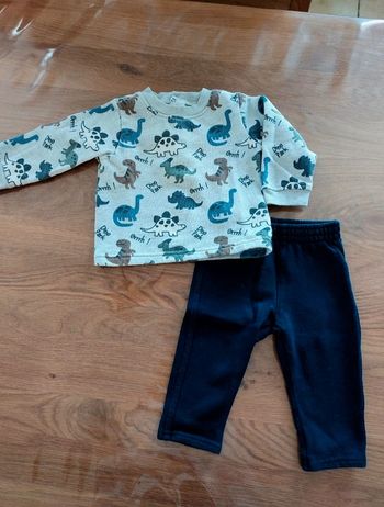 Ensemble dinosaure pull et pantalon 12 mois