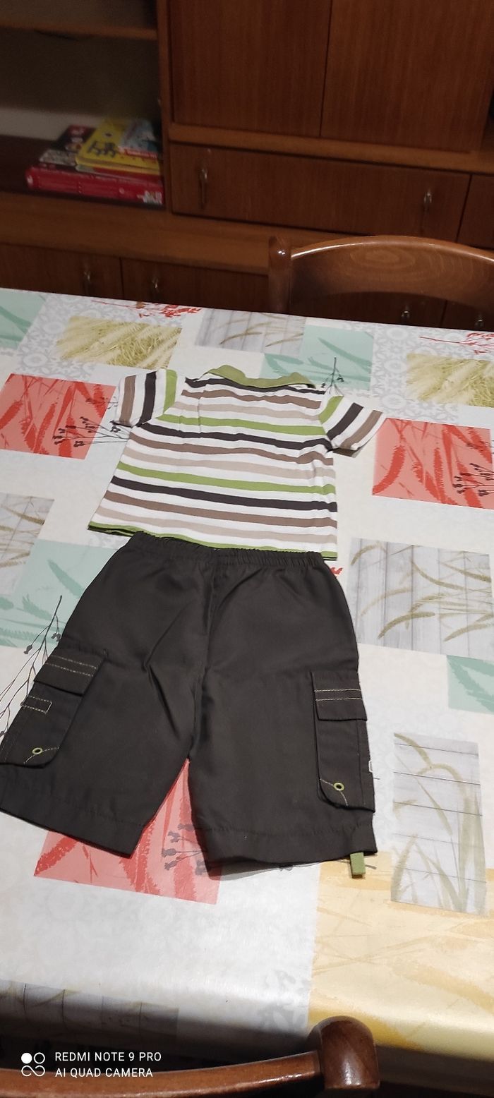 Ensemble pantacourt et polo plus 6 mois - photo numéro 9