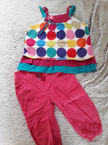 Ensemble coloré 18 mois