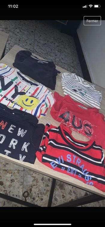 Lot t shirt 3-6 mois