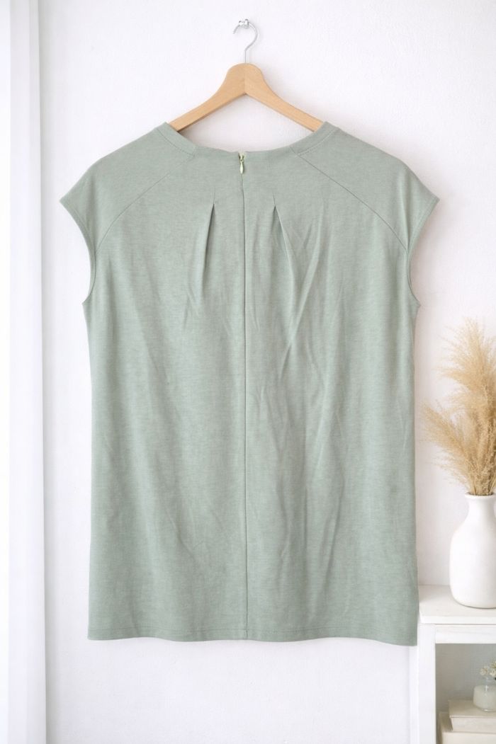 Sublime blouse yaya women vert d’eau neuf avec etiquettes. - photo numéro 3